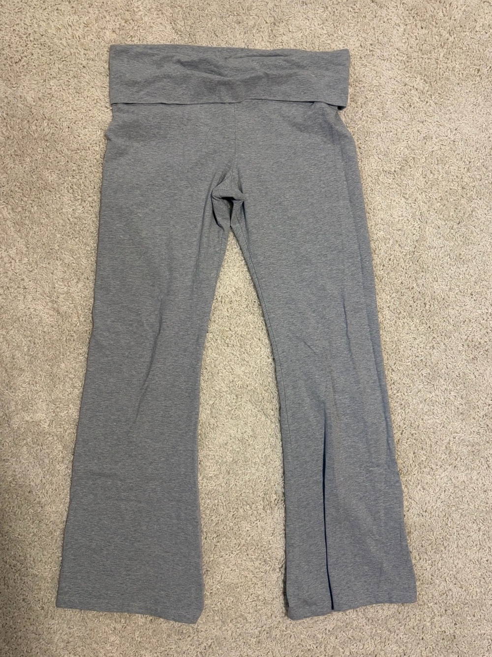 PINK Victoria's Secret Gray Fold-Over Leggings